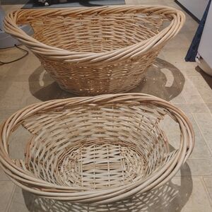 Woven Basket Set Laundry Baskets